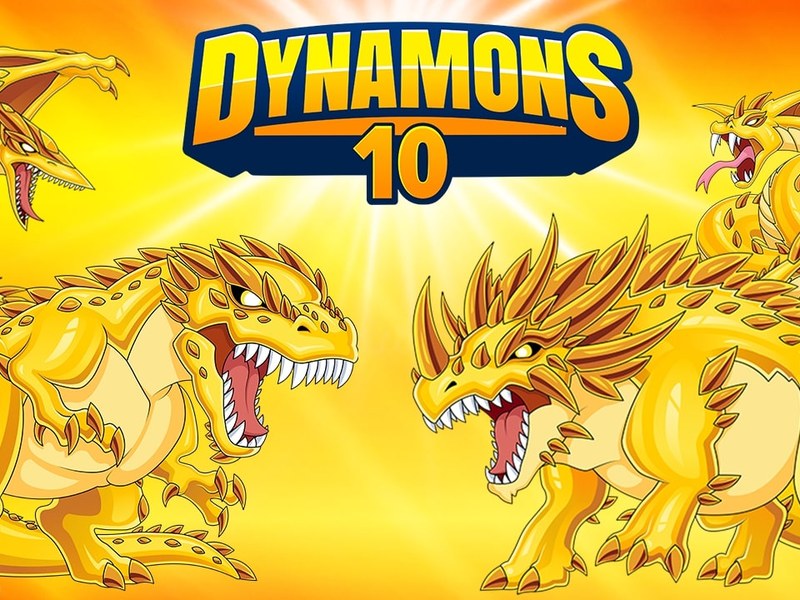 Dynamons 10 gameplay featuring colorful monster battles