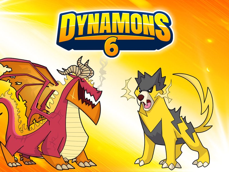 Dynamons 6 gameplay featuring colorful monster battles