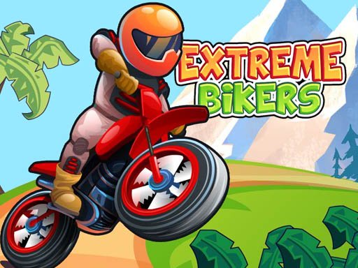 Extreme Bikers — thrilling motorcycle racing scene with steep hills