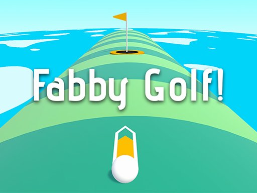 Exciting scene of kids playing Fabby Golf in a colorful 3D world