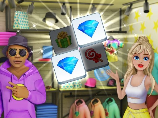 Fashion Stylist game screenshot featuring colorful outfits and accessories