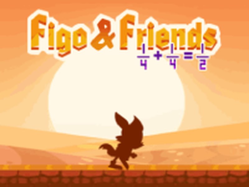 Figo and Friends Fractions — colorful screenshot of the game