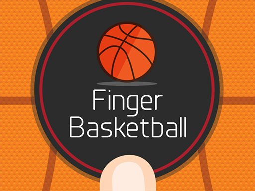 Exciting scene of Finger Basketball with colorful graphics and a basketball hoop
