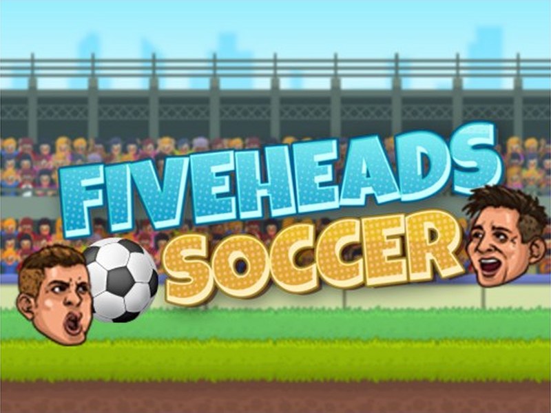 Fiveheads Soccer — colorful scene with players having big heads
