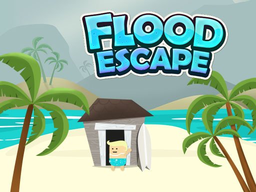 Exciting scene of players building structures to escape rising water