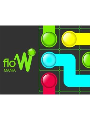 Flow Mania — colorful puzzle game with vibrant dots and pipes
