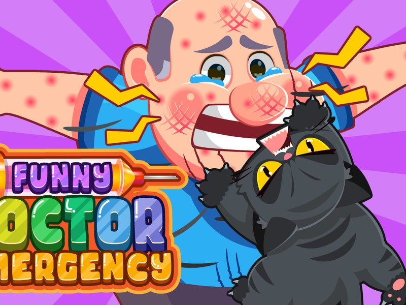 Funny Doctor Emergency — kids treating patients in a colorful clinic