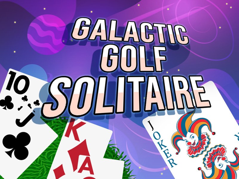 Galactic Golf Solitaire — vibrant screenshot of the card game