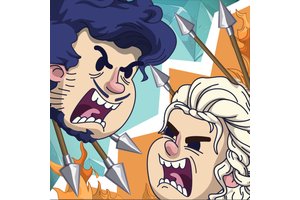 Exciting duel scene in Game Of Bows with archers battling