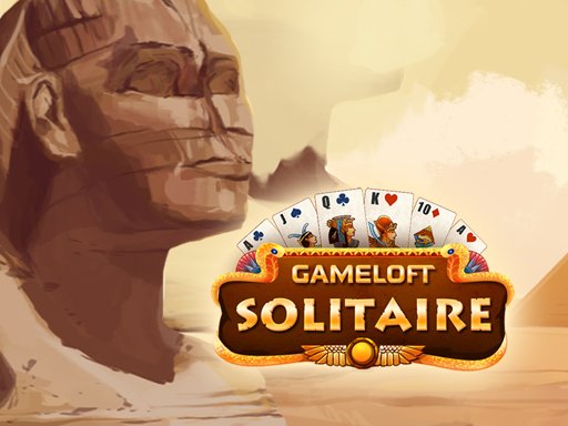 Exciting scene of Gameloft Solitaire with colorful cards and world map