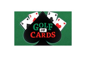 Golf of Cards gameplay showing colorful cards and scores