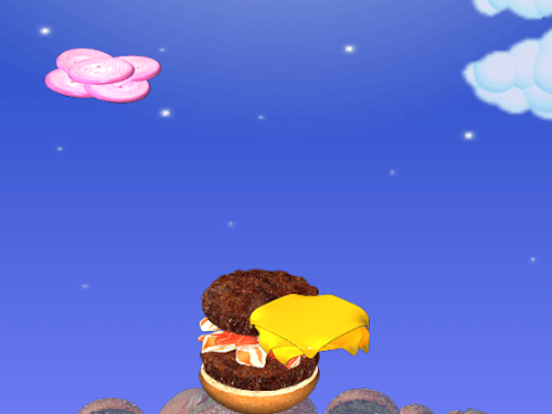 Delicious Hamburger — colorful screenshot of the cooking game