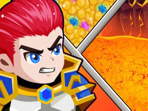 Hero Rescue — vibrant scene of a hero saving characters
