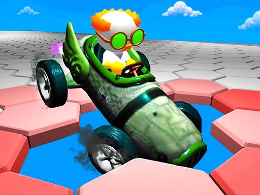 Exciting scene from Hexa Cars with colorful cars racing on a winding track