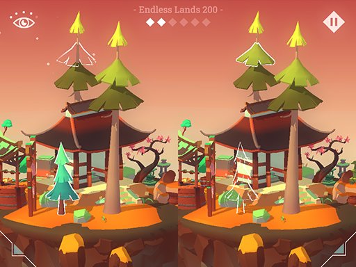 Hidden Lands — colorful screenshot of treasure hunting on floating islands