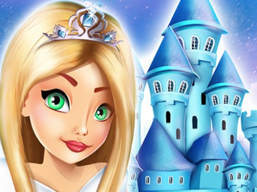 Ice Princess Dollhouse — a magical winter palace scene
