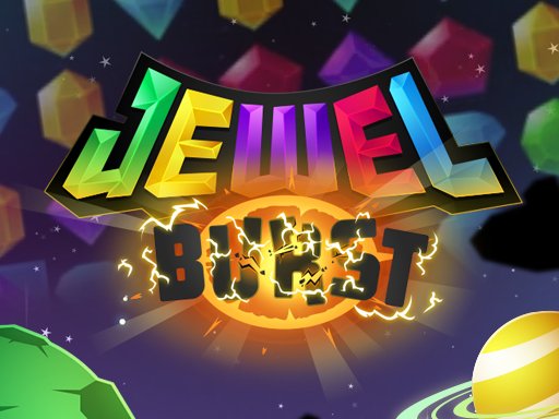 Jewel Burst gameplay with colorful gems exploding
