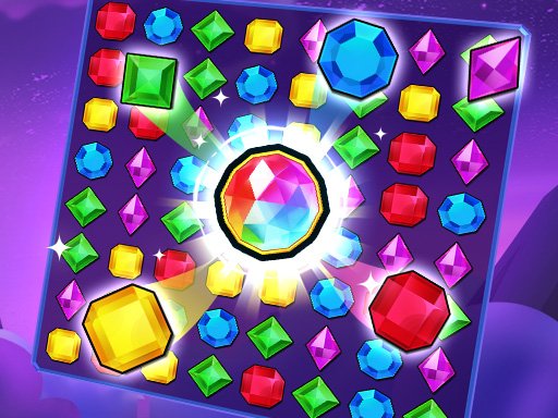 Jewels Classic game screenshot with colorful sparkling gems