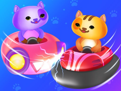 Exciting scene from Kart Fight.io with colorful karts battling in an arena