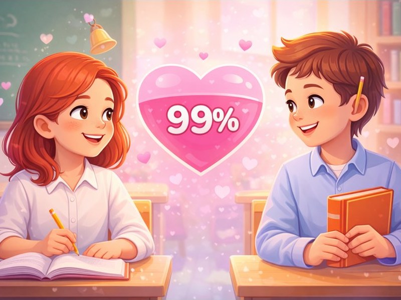 Classroom Love Test — kids laughing while playing the game