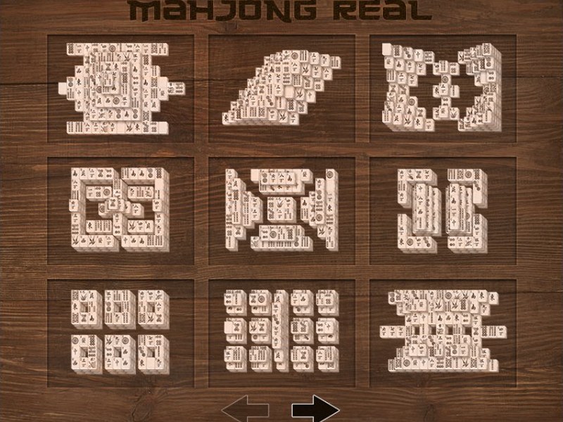 Screenshot of Mahjong Real featuring colorful tiles and a classic layout