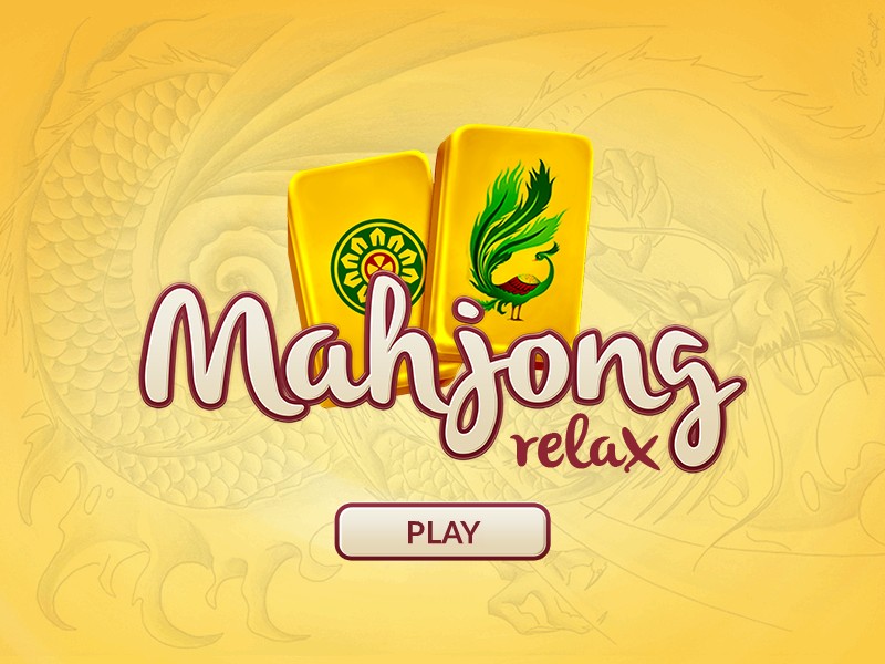 Screenshot of Mahjong Relax with colorful tiles and symbols