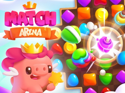 Match Arena — colorful gems and stones in a fun puzzle game