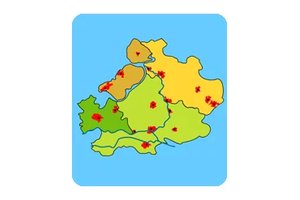 Exciting screenshot of Central Netherlands Cities Geography game