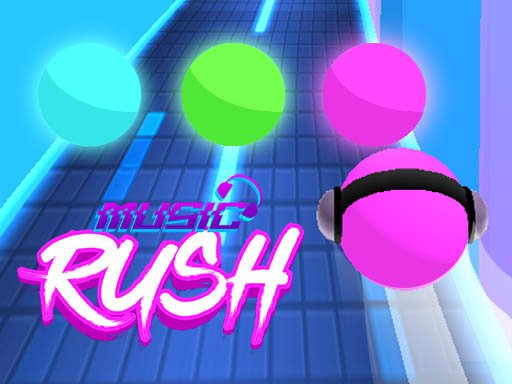 Exciting gameplay of Music Rush with colorful graphics and musical notes