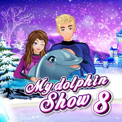 My Dolphin Show 8 — dolphin performing tricks in a colorful water park