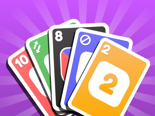 Ocho — colorful cards laid out on a vibrant game table
