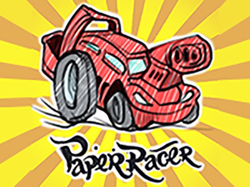Exciting scene from Paper Racer with colorful, hand-drawn tracks