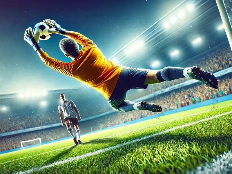 Exciting scene from Penalty Challenge Multiplayer with players in action