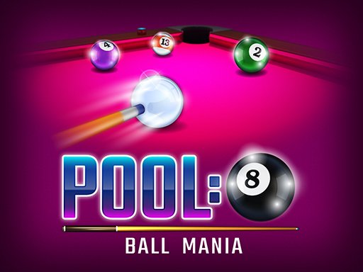 Exciting screenshot of Pool 8 Ball Mania with vibrant pool table and balls
