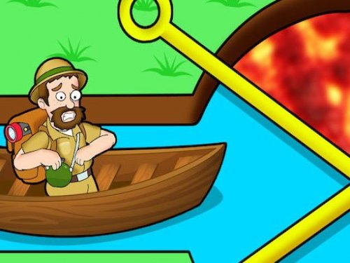 Exciting screenshot of Pull Him Out game with colorful puzzles and characters