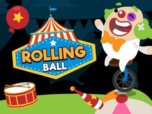 Exciting screenshot of Rolling Ball game with a colorful background