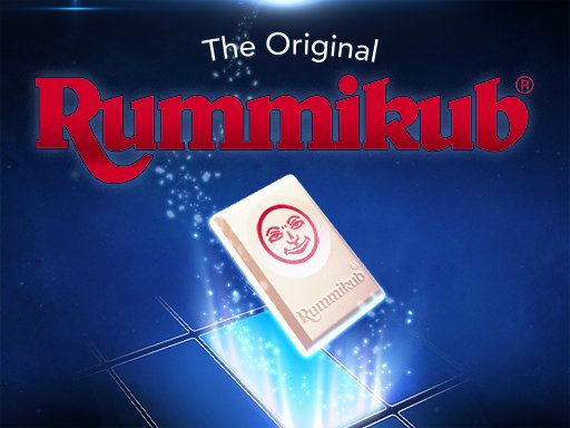 Rummikub game board with colorful tiles and players