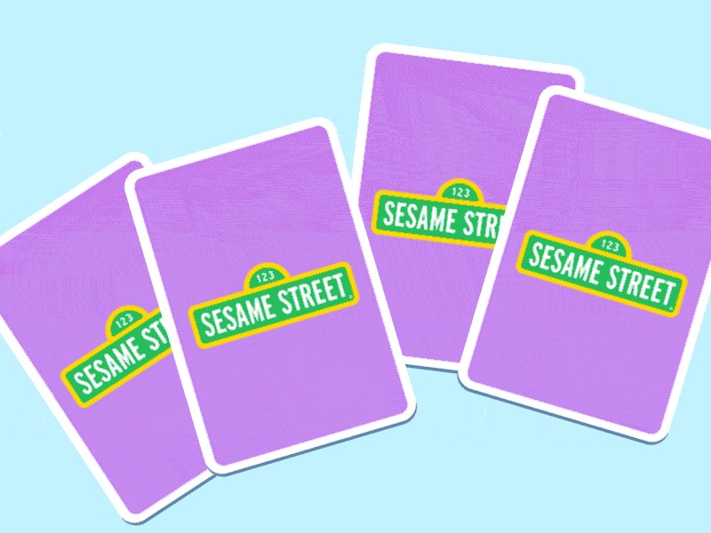 Colorful screenshot of Sesame Street Memory Game with Elmo and friends