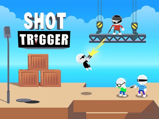 Exciting scene from Shot Trigger with a hero saving citizens