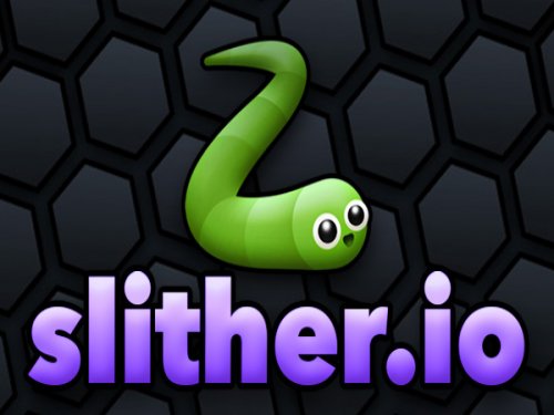 Slither.io — colorful snakes competing in a vibrant arena