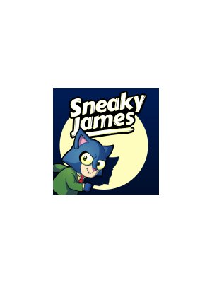 Sneaky James sneaking past guards in a colorful game scene
