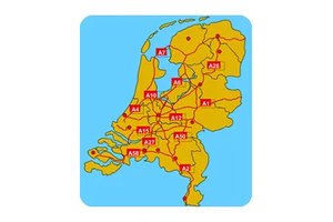 Exciting gameplay of Highways of the Netherlands Geography with a colorful map