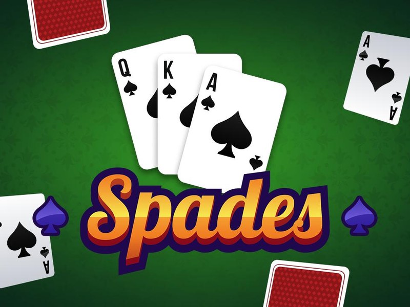 Exciting game of Spades with vibrant cards and players