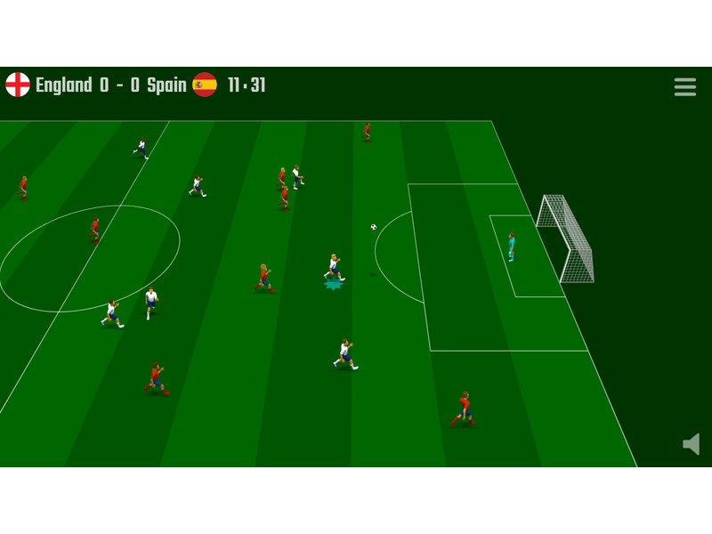 Exciting soccer match with players in action on the field