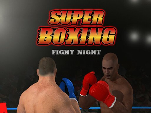 Exciting scene from Super Boxing Fight Night with colorful boxing gloves and action