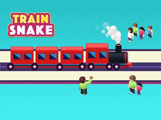 Train Snake gameplay featuring a colorful train growing on the screen