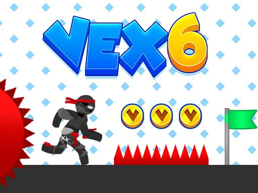 Vex 6 — exciting screenshot showing a stickman jumping and sliding