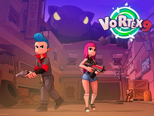 Vortex 9 — action-packed scene with wild characters battling