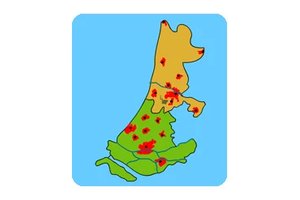 Exciting gameplay of West Netherlands City Geography with a colorful map