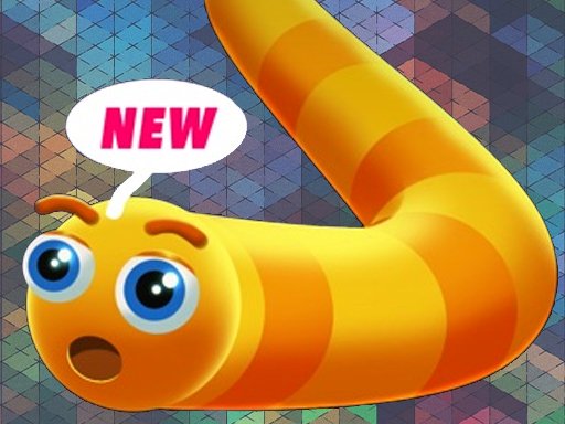 Worms District — colorful scene of a hungry worm eating snacks